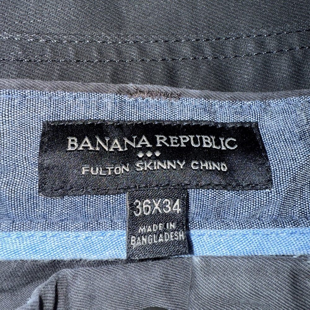 Banana Republic Gray Fulton Chino Pants